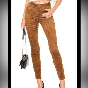 Paige hoxton jeans corduroy brown -hemmed short